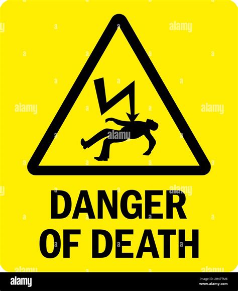 electrical box warning sign|electricity danger of death sign.